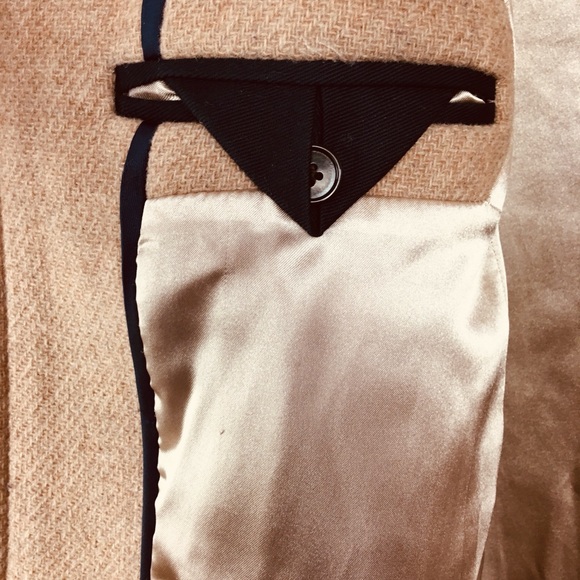 J.Crew Stadium Cocoon Nello Gori Iconic Wool Blend Peacoat Sand/Heather Oat Sz 6 - Picture 12 of 16